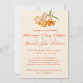 Lily bell art bruiloft bloem bruiloft uitnodiging (Achterkant)