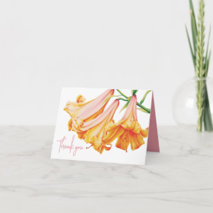 Lily bell art dank u uw foto binnenkaart bedankkaart