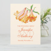 Lily bell fine art menu du dîner mariage (Debout devant)