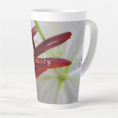 Lily blanche, fleur.Latte Mug (Angle droit)