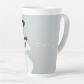 Lily blanche, fleur.Latte Mug (Angle droit)
