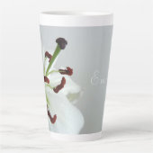 Lily blanche, fleur.Latte Mug (Devant)