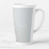 Lily blanche, fleur.Latte Mug (Droite)