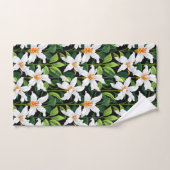 Lily-bloemen en -bladeren bad handdoek (Handdoek)