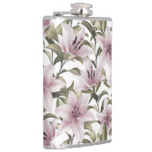 Lily bloemen. Floral patroon Heupfles (Rechts)