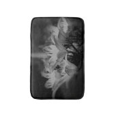 Lily bloemen in zwart-wit badmat (Voorkant Verticaal)