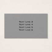 Lily bloemen in zwart-wit Visitekaartje (Achterkant)