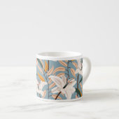 Lily Bloemenblauw  Print Espresso Kop (Voorkant rechts)