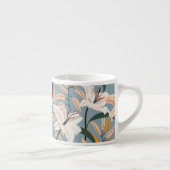 Lily Bloemenblauw  Print Espresso Kop (Rechts)
