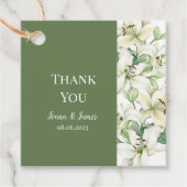 LILY Bloesem Elegantie Bedankjes Labels (Voorkant)