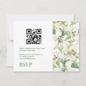 LILY Blossom Elegance QR-code RSVP Kaartje (Voorkant)