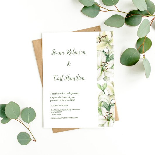 LILY Blossom Elegantie Kaart