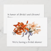 Lily Bouquet Bridal Wedding Shower-kaart Kaart (Voorkant / Achterkant)