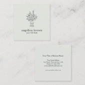 Lily Bouquet Carte de visite Customisé (Devant / Derrière)