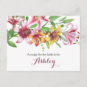 Lily Bouquet Vrijgezellenfeest Recept Kaart