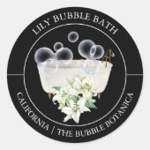 Lily Bubble Bath label (Voorkant)