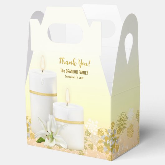 Lily Candle Bedankdoosjes (Geopend)
