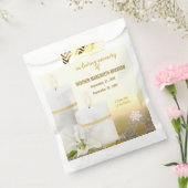 Lily Candle Funeral Memorial Bedankzakje (Gezegeld)