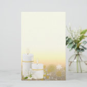 Lily Candle Stationery Briefpapier (Staand voorkant)