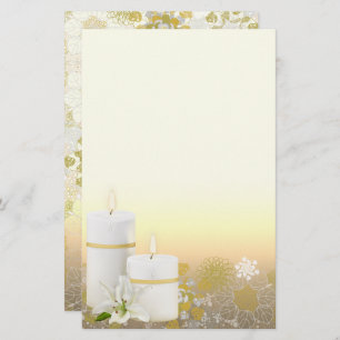 Lily Candle Stationery Briefpapier