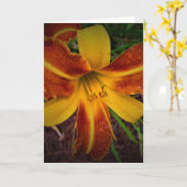 Lily, carte (Fleur jaune)