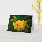 Lily, carte (Fleur jaune)
