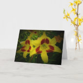 Lily, carte (Fleur jaune)