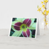 Lily, carte (Fleur jaune)