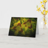 Lily, carte (Fleur jaune)