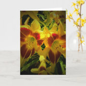 Lily, carte (Fleur jaune)