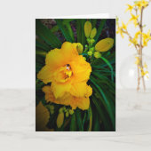 Lily, carte (Fleur jaune)