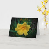 Lily, carte (Fleur jaune)