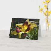 Lily, carte (Fleur jaune)