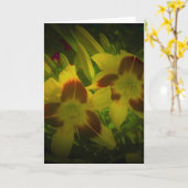 Lily, carte (Fleur jaune)
