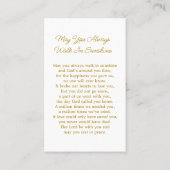 Lily Cross Memorial Funeral Prayer Card Visitekaartje (Achterkant)