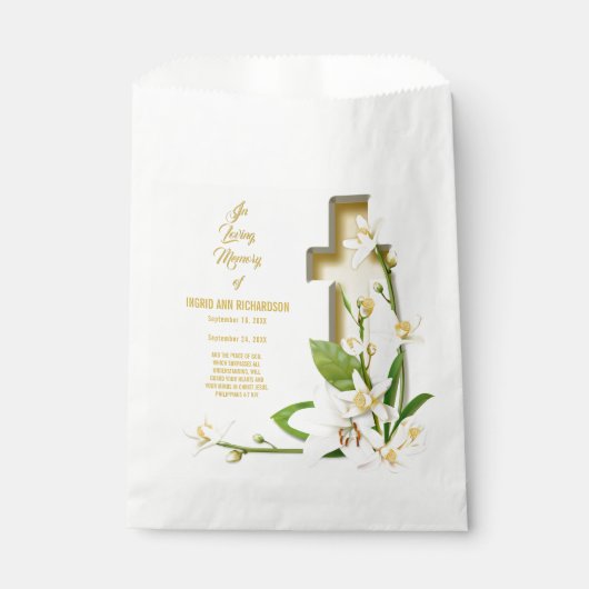 Lily Cross Scriptherdenking Bedankzakje (Voorkant)