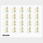 Lily Cross Scripting Hij wordt gerezen Vierkante Sticker (Vel)