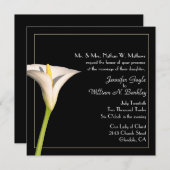 Lily Custom Wedding Invitation Kaart (Voorkant / Achterkant)