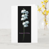 LILY DE LA CARTE D'ANNIVERSAIRE DE LA VALLÉE (Fleur jaune)