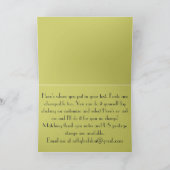 Lily de la Faire-part de mariage de la Vallée (Intérieur)