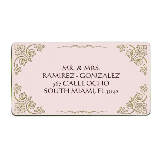 Lily De La Vallée - Blank Étiquette de adresse (Devant)