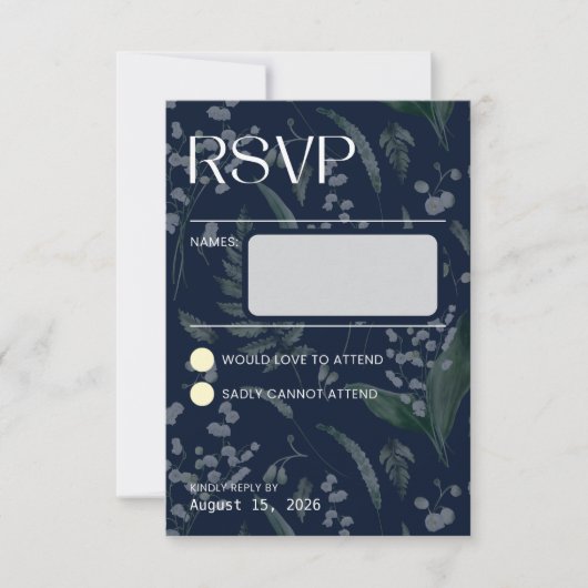 Lily de la Vallée - Blue Collation RSVP (Devant)