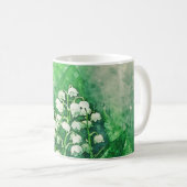 Lily de la Vallée Coupe personnalisée de café Mug (Devant droit)