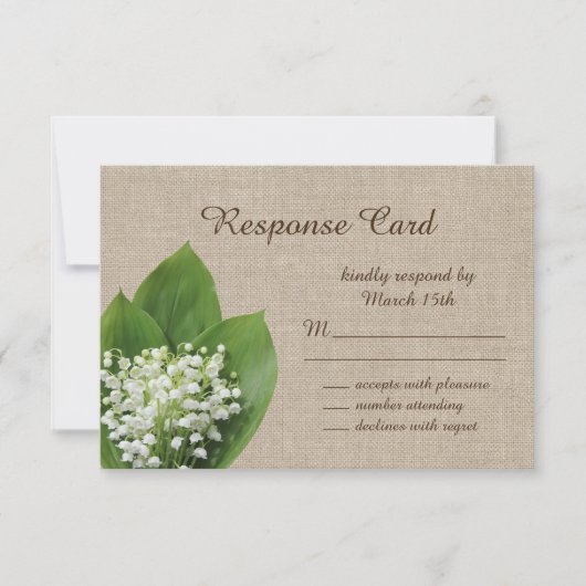 Lily de la vallée de la boucle RSVP (Devant)