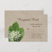 Lily de la vallée de la boucle RSVP (Devant / Derrière)