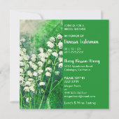 Lily de la vallée de la douche nuptiale Invitation (Devant)
