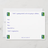 Lily de la vallée de la douche nuptiale Invitation (Dos)