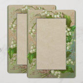 Lily de la vallée des invitations aux mariages (Devant / Derrière)