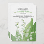 Lily de la Vallée Invitation (Devant / Derrière)