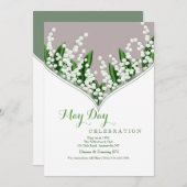Lily de la Vallée Invitation (Devant / Derrière)